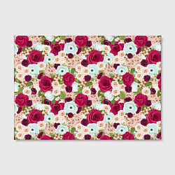 Холст прямоугольный Цветочный фон, цвет: 3D-принт — фото 2