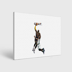 Холст прямоугольный Goat 23 - LeBron James, цвет: 3D-принт
