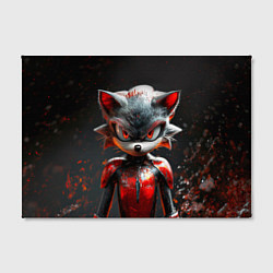 Холст прямоугольный Ёжик Shadow в броне, цвет: 3D-принт — фото 2