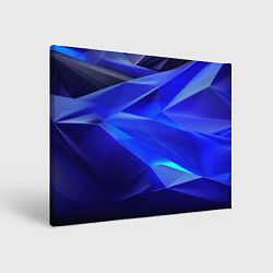 Холст прямоугольный Black and blue abstract background sport style, цвет: 3D-принт