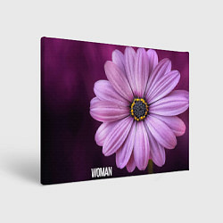 Картина прямоугольная Фиолетовый цветок - WOMAN