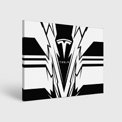 Картина прямоугольная Tesla - black and white