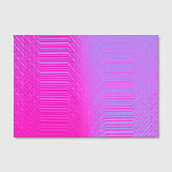 Холст прямоугольный Розовые градиентные линии, цвет: 3D-принт — фото 2