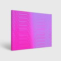 Холст прямоугольный Розовые градиентные линии, цвет: 3D-принт
