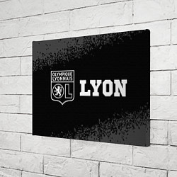 Холст прямоугольный Lyon sport на темном фоне по-горизонтали, цвет: 3D-принт — фото 2