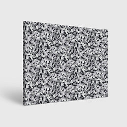 Картина прямоугольная Пикселированный городской серый камуфляж