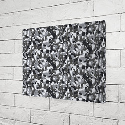 Холст прямоугольный Пиксельный камуфляж серого цвета, цвет: 3D-принт — фото 2