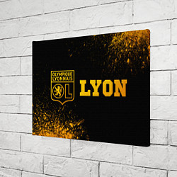 Холст прямоугольный Lyon - gold gradient по-горизонтали, цвет: 3D-принт — фото 2