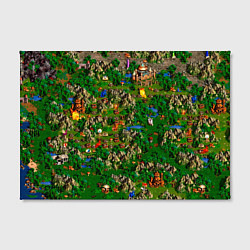 Холст прямоугольный Карта из Героев 3, цвет: 3D-принт — фото 2