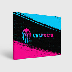 Холст прямоугольный Valencia - neon gradient по-горизонтали, цвет: 3D-принт