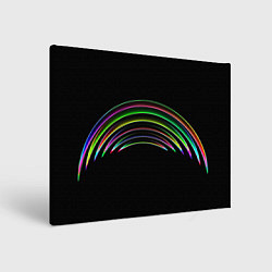 Картина прямоугольная Радужные линии