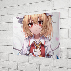 Холст прямоугольный Touhou Project Flandre милая улыбка, цвет: 3D-принт — фото 2