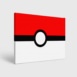 Холст прямоугольный Pokeball texture, цвет: 3D-принт