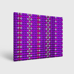 Холст прямоугольный Фиолетовые плитки, цвет: 3D-принт