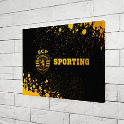 Холст прямоугольный Sporting - gold gradient по-горизонтали, цвет: 3D-принт — фото 2