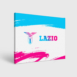 Холст прямоугольный Lazio neon gradient style по-горизонтали, цвет: 3D-принт
