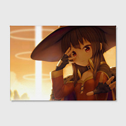 Холст прямоугольный Konosuba Мэгумин cute, цвет: 3D-принт — фото 2