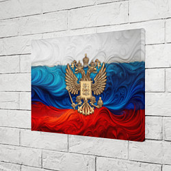 Холст прямоугольный Россия герб и флаг, цвет: 3D-принт — фото 2
