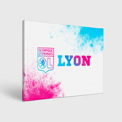 Картина прямоугольная Lyon neon gradient style по-горизонтали