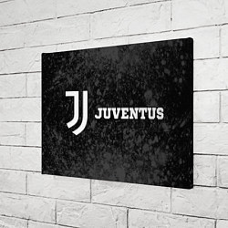 Холст прямоугольный Juventus sport на темном фоне по-горизонтали, цвет: 3D-принт — фото 2