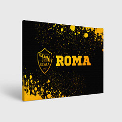 Холст прямоугольный Roma - gold gradient по-горизонтали, цвет: 3D-принт