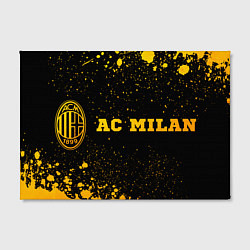 Холст прямоугольный AC Milan - gold gradient по-горизонтали, цвет: 3D-принт — фото 2
