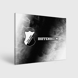 Холст прямоугольный Hoffenheim sport на темном фоне по-горизонтали, цвет: 3D-принт