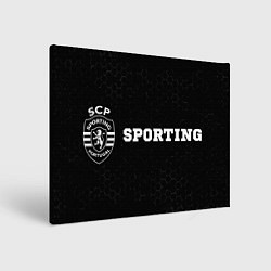 Картина прямоугольная Sporting sport на темном фоне по-горизонтали