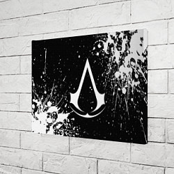 Холст прямоугольный White logo of assasin, цвет: 3D-принт — фото 2