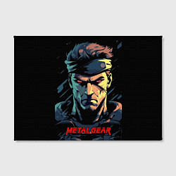 Холст прямоугольный Веном Снейк Metal gear game, цвет: 3D-принт — фото 2
