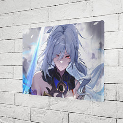 Холст прямоугольный Honkai Star Rail Jingliu white, цвет: 3D-принт — фото 2