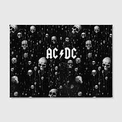 Холст прямоугольный AC DC - черепа с подтеками, цвет: 3D-принт — фото 2