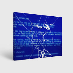 Холст прямоугольный Синий экран смерти виндовс, цвет: 3D-принт