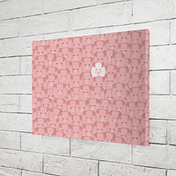 Холст прямоугольный Свинки паттерн, цвет: 3D-принт — фото 2