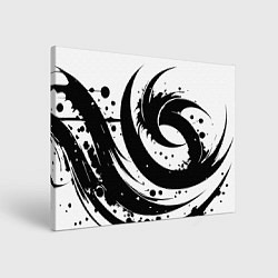 Картина прямоугольная Ai art black and white abstraction