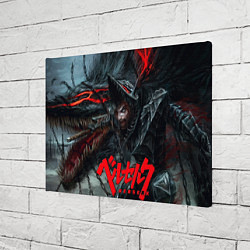 Холст прямоугольный Berserk - Gats and wolf, цвет: 3D-принт — фото 2