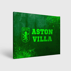 Холст прямоугольный Aston Villa - green gradient по-горизонтали, цвет: 3D-принт