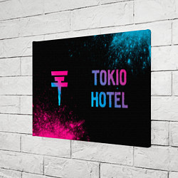 Холст прямоугольный Tokio Hotel - neon gradient по-горизонтали, цвет: 3D-принт — фото 2