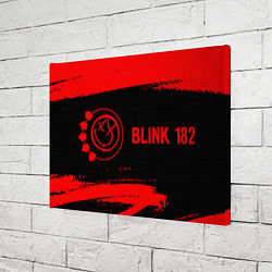 Холст прямоугольный Blink 182 - red gradient по-горизонтали, цвет: 3D-принт — фото 2