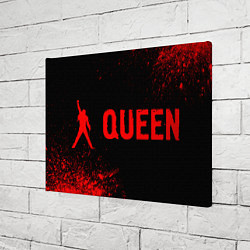 Холст прямоугольный Queen - red gradient по-горизонтали, цвет: 3D-принт — фото 2