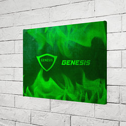 Холст прямоугольный Genesis - green gradient по-горизонтали, цвет: 3D-принт — фото 2