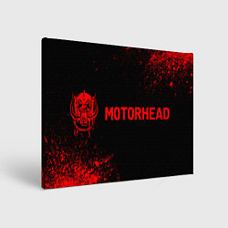 Холст прямоугольный Motorhead - red gradient по-горизонтали, цвет: 3D-принт