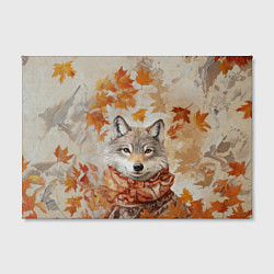 Холст прямоугольный Осенний волк, цвет: 3D-принт — фото 2