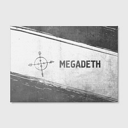 Холст прямоугольный Megadeth - white gradient по-горизонтали, цвет: 3D-принт — фото 2