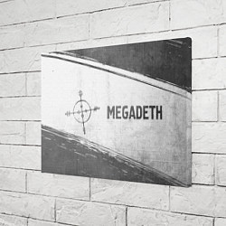 Холст прямоугольный Megadeth - white gradient по-горизонтали, цвет: 3D-принт — фото 2