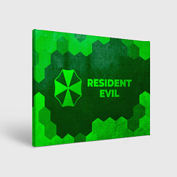 Картина прямоугольная Resident Evil - green gradient по-горизонтали