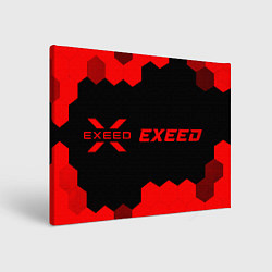 Холст прямоугольный Exeed - red gradient по-горизонтали, цвет: 3D-принт