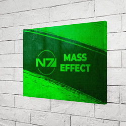 Холст прямоугольный Mass Effect - green gradient по-горизонтали, цвет: 3D-принт — фото 2