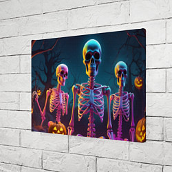 Холст прямоугольный Страшилки скелеты, цвет: 3D-принт — фото 2