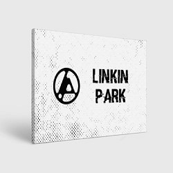 Холст прямоугольный Linkin Park 2024 glitch на светлом фоне по-горизон, цвет: 3D-принт